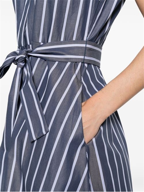 Abito donna Emme Marella lungo smanicato blu e celeste EMME Marella | PESI023